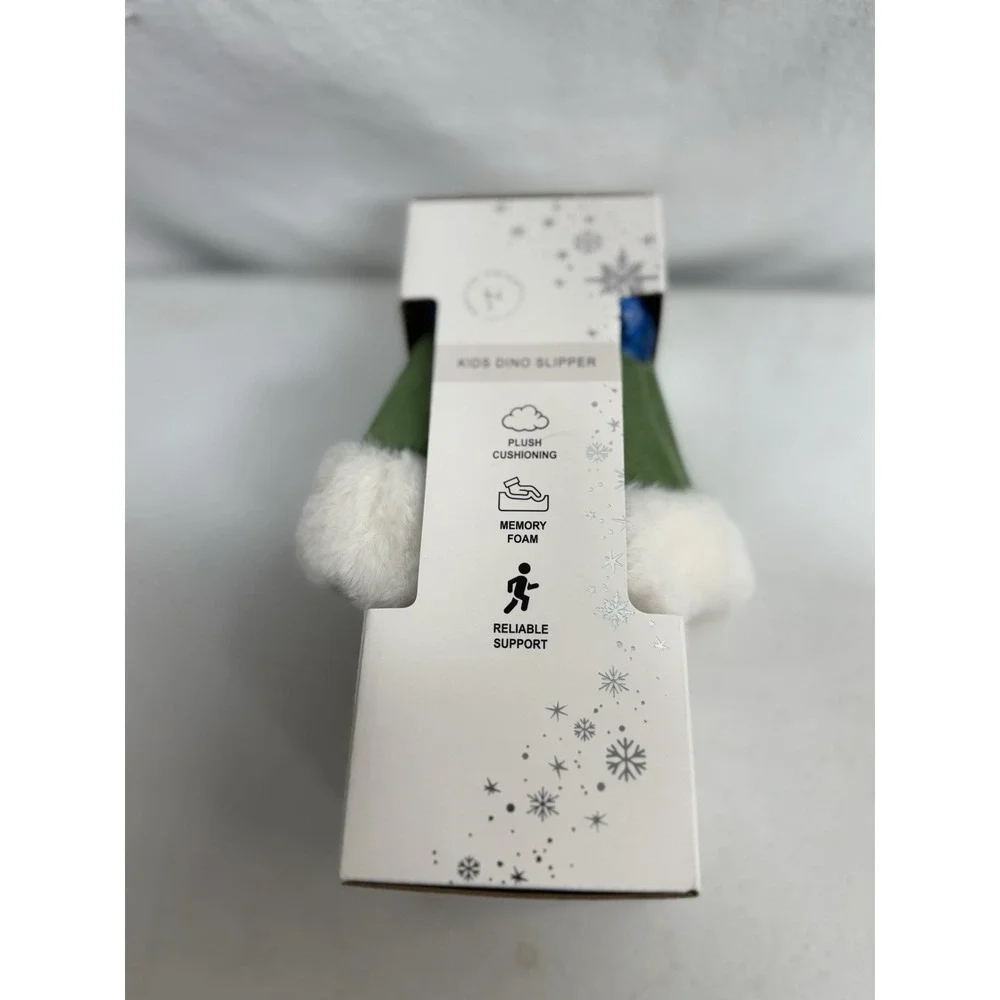 Adorable Festive Voice Collection kids Dino Slippers Size 13/1